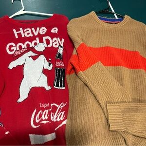 Coca Cola Red Sweater with Polar Bear Design